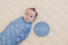 Personalized Baby Swaddle Blanket, Perfect Baby Shower Gift JS12