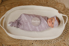 Personalized Swaddle and Sign Bundle Optional, Best Baby Shower Gift JS01