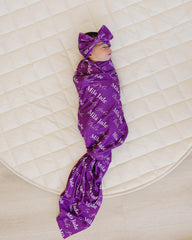 Personalized Baby Swaddle Blanket, Perfect Baby Shower Gift JS44
