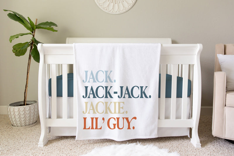 Personalized Kids Name Blanket - Nickname Blanket - NN06