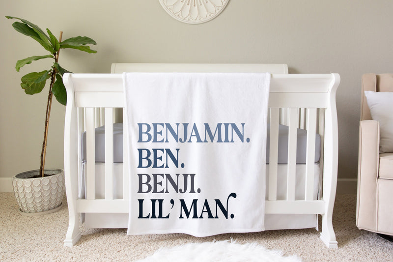 Personalized Kids Name Blanket - Nickname Blanket - NN07