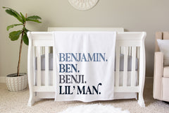 Personalized Kids Name Blanket - Nickname Blanket - NN07