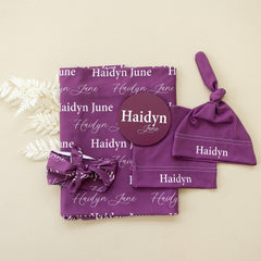 Personalized Swaddle and Sign Bundle Optional, Best Baby Shower Gift JS01