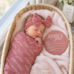 Personalized Baby Swaddle Blanket, Perfect Baby Shower Gift JS7