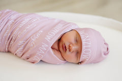 Personalized Baby Swaddle Blanket, Perfect Baby Shower Gift JS12