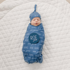 Personalized Baby Swaddle Blanket, Perfect Baby Shower Gift JS12