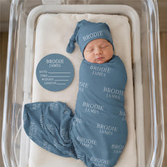 Personalized Baby Swaddle Blanket, Perfect Baby Shower Gift JS54