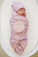 Personalized Baby Swaddle Blanket, Perfect Baby Shower Gift JS12