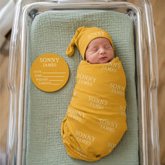Personalized Baby Swaddle Blanket, Perfect Baby Shower Gift JS54