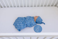 Personalized Baby Swaddle Blanket, Perfect Baby Shower Gift JS45