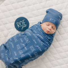 Personalized Baby Swaddle Blanket, Perfect Baby Shower Gift JS12