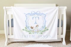 Personalized Rocking Horse Baby Blanket Gift, BB34