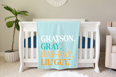 Personalized Kids Name Blanket - Nickname Blanket - NN08