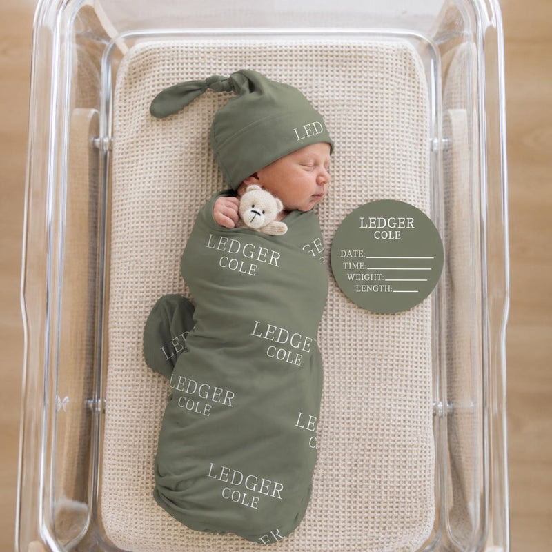 Personalized Baby Swaddle Blanket, Perfect Baby Shower Gift JS54