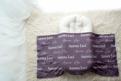 Gender Neutral Hospital Name Blanket, Baby Shower GiftJS20