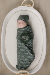 Personalized Baby Swaddle Blanket, Perfect Baby Shower Gift JS12