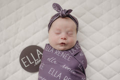 Personalized Baby Swaddle Blanket, Perfect Baby Shower Gift JS12