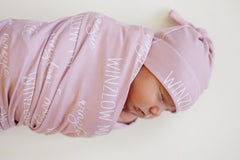 Personalized Baby Swaddle Blanket, Perfect Baby Shower Gift JS12