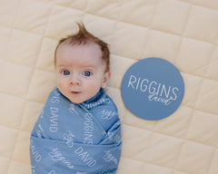 Personalized Baby Swaddle Blanket, Perfect Baby Shower Gift JS12