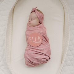 Personalized Baby Swaddle Blanket, Perfect Baby Shower Gift JS12