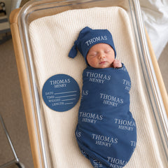 Personalized Baby Swaddle Blanket, Perfect Baby Shower Gift JS54