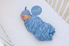 Personalized Baby Swaddle Blanket, Perfect Baby Shower Gift JS45