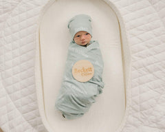 Personalized Swaddle and Sign Bundle Optional, Best Baby Shower Gift JS01