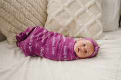 Personalized Swaddle and Sign Bundle Optional, Best Baby Shower Gift JS01