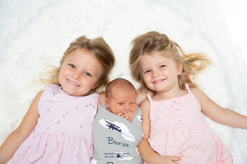 Personalized Aviation Swaddle