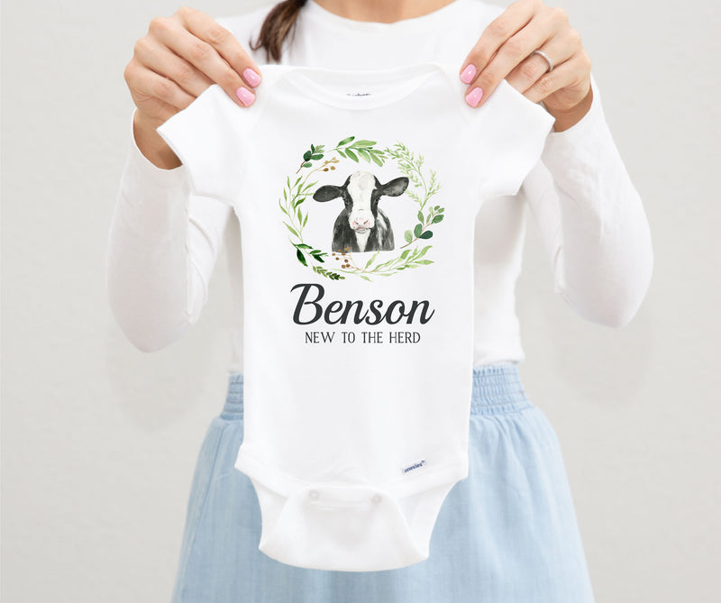 Personalized Cow Onesie® - Toddler Shirt