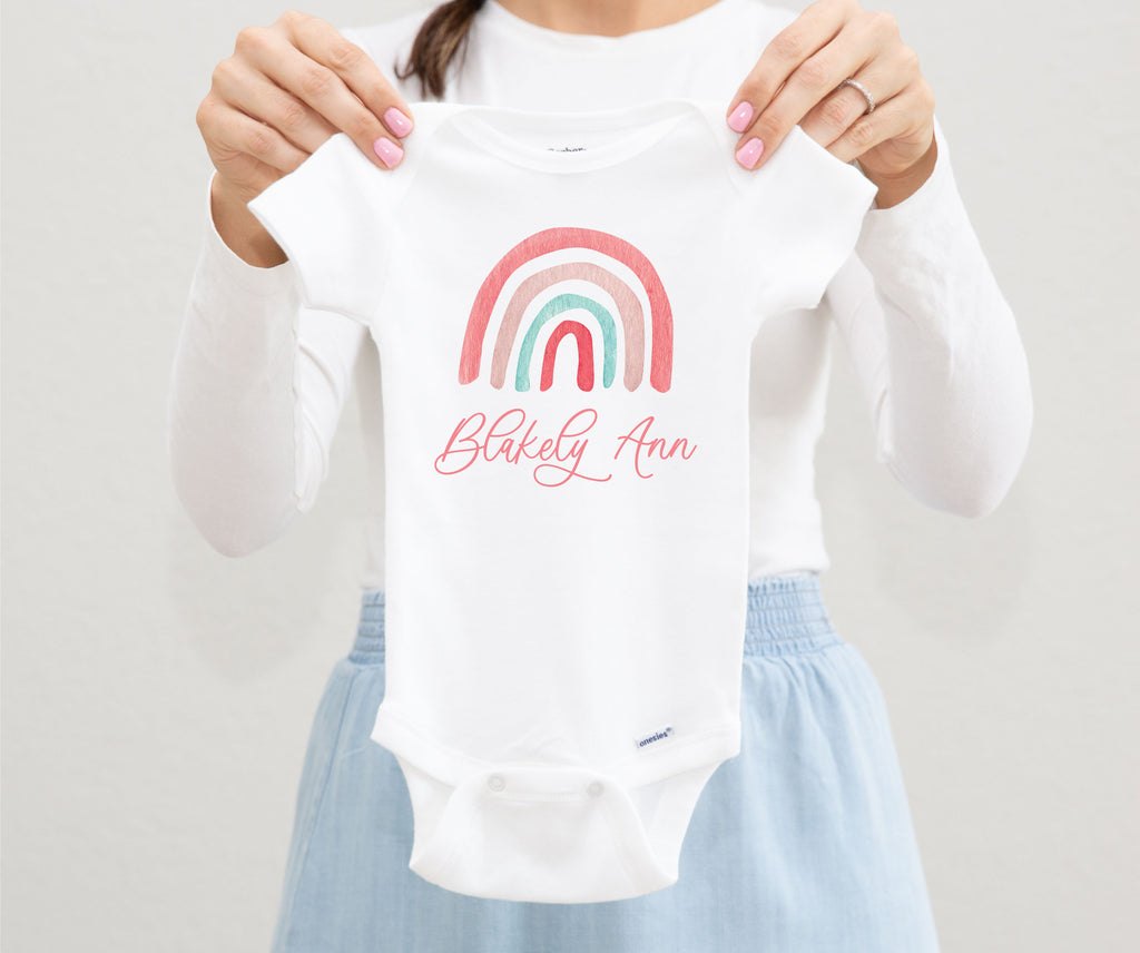 Baby Girl Rainbow Onesie® - Toddler Shirt