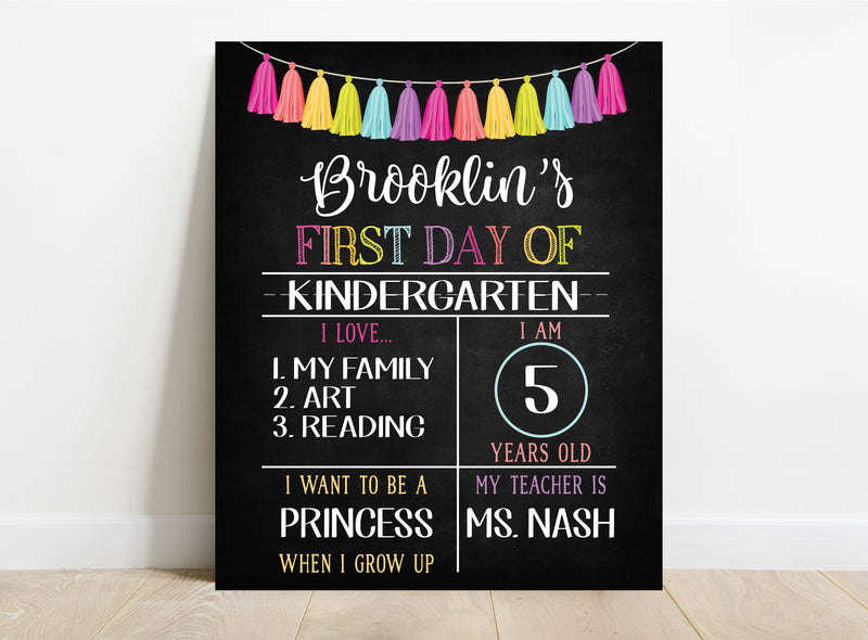 Personalized School Sign