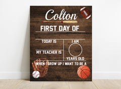 Sports Personalized School Sign