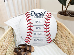 Baseball Birth Stat Sign