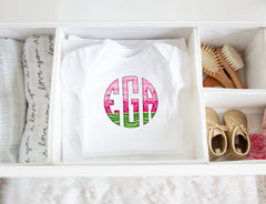 Watermelon Monogram Onesie® - Toddler Shirt