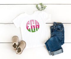 Watermelon Monogram Onesie® - Toddler Shirt