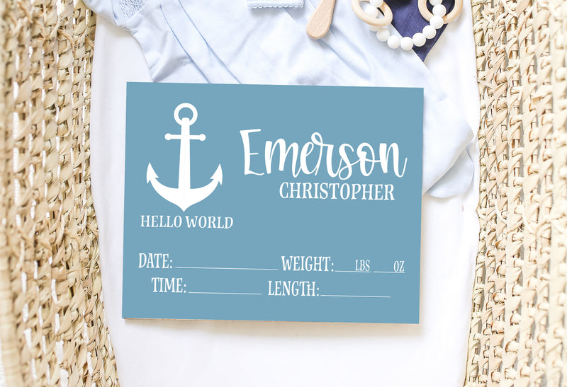 Anchor Birth Stat Sign