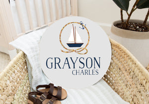 Personalized Nautical Name Sign