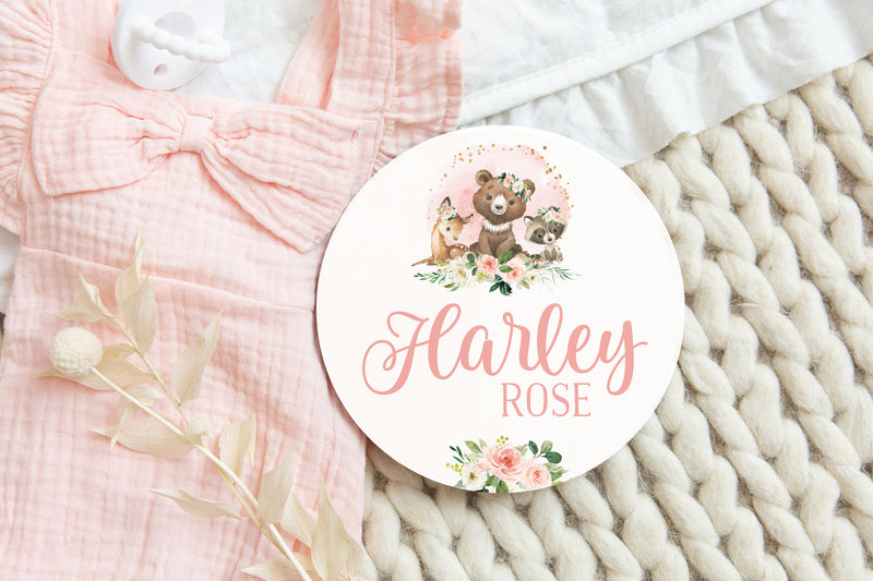 Personalized Woodland Name Sign