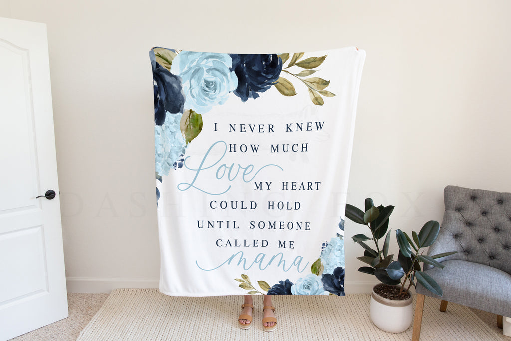 Floral Custom Quote Blanket