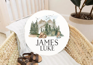 Personalized Woodland Name Sign
