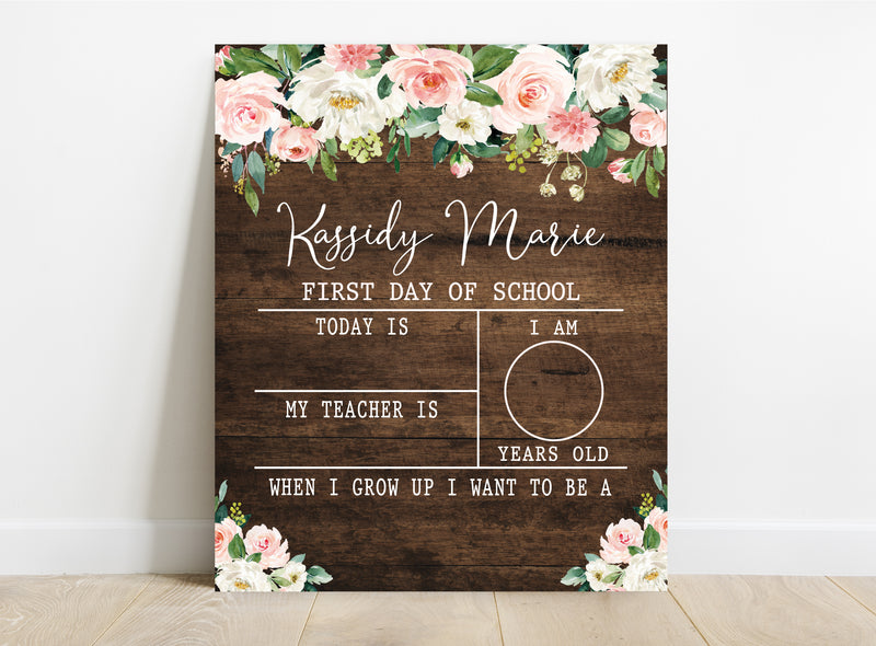 Personalized School Sign