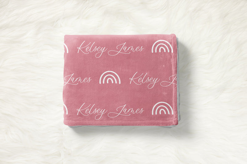 Rainbow Personalized Swaddle - Blanket