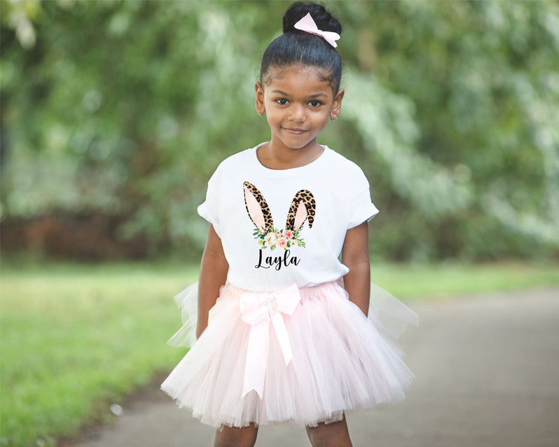 Leopard Easter Bunny Ears Onesie® - Toddler Shirt