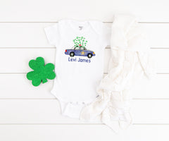 St. Patricks Day Police Car Onesie® - Toddler Shirt