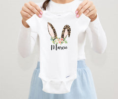 Leopard Easter Bunny Ears Onesie® - Toddler Shirt
