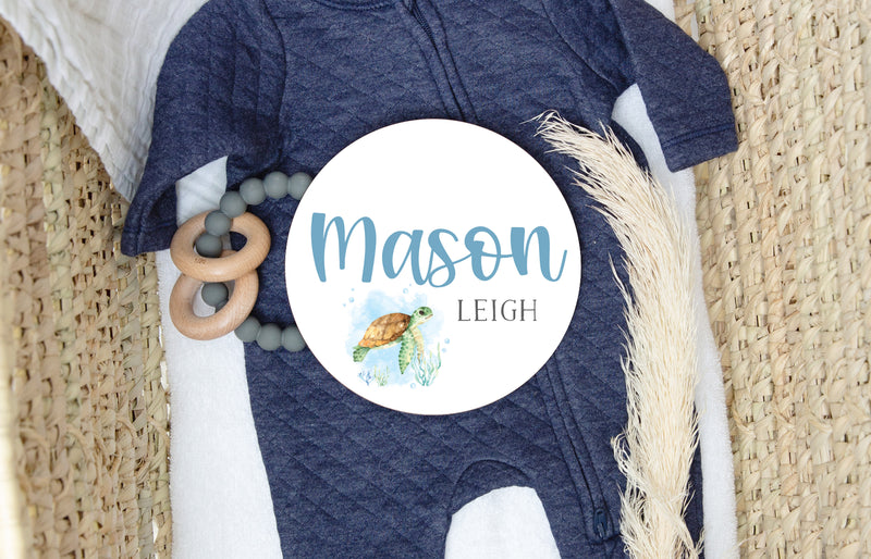 Turtle Baby Name Sign