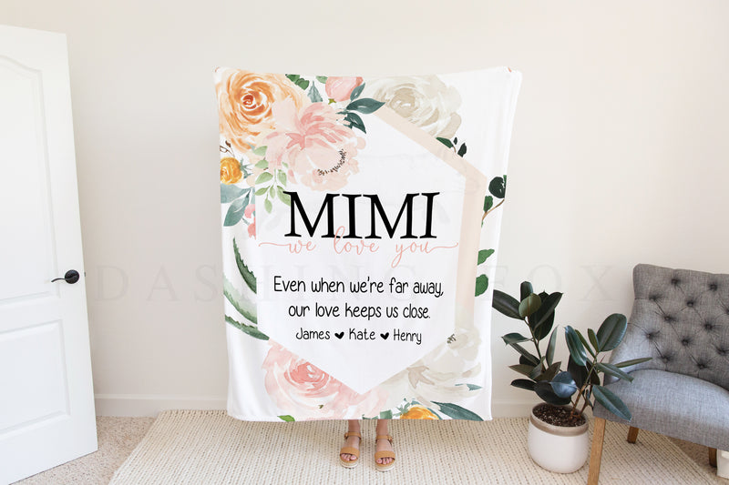 Floral Custom Quote Blanket