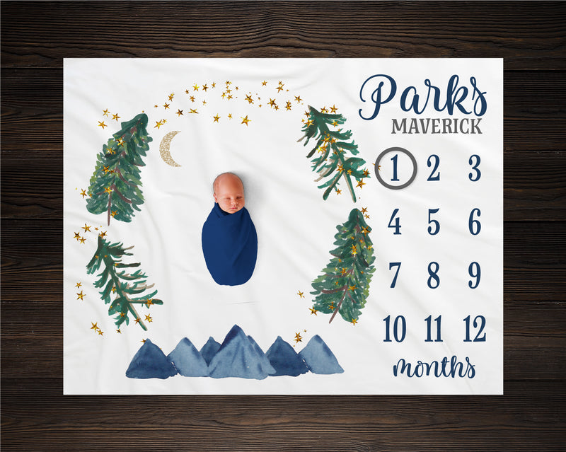 Mountain Milestone Blanket