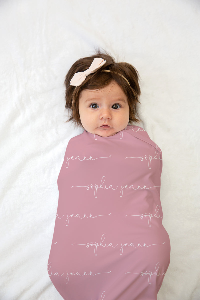 Baby swaddle best sale with name